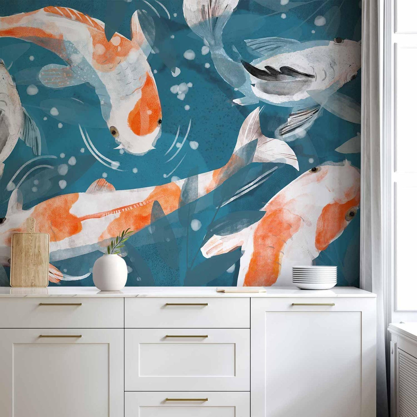 Fototapete - Koi Fishes - Second Variant Artgeist