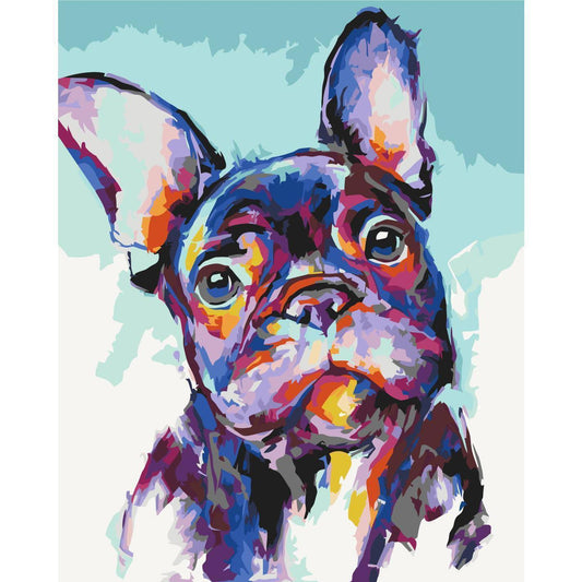 Malen nach Zahlen - Bulldog Portrait