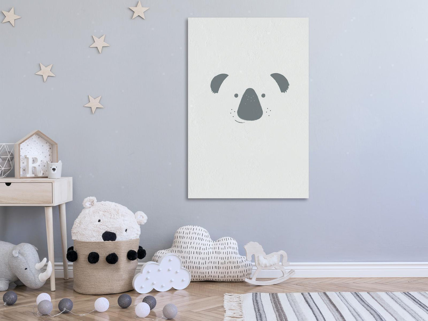 Leinwandbild - Smiling Koala (1 Part) Vertical Artgeist