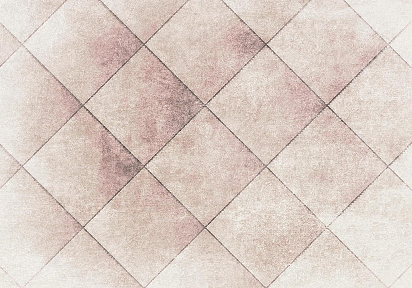 Fototapete - Perfect cuts - geometric symmetrical tiled pattern with pattern Artgeist