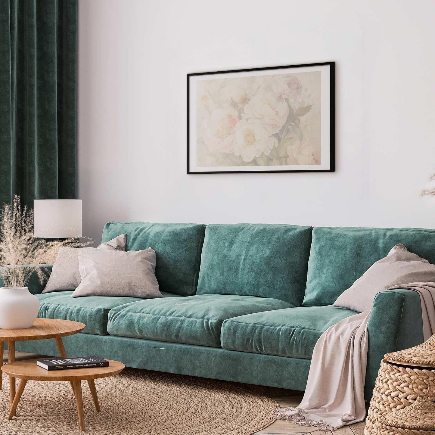 Poster - Peonies in the Mist