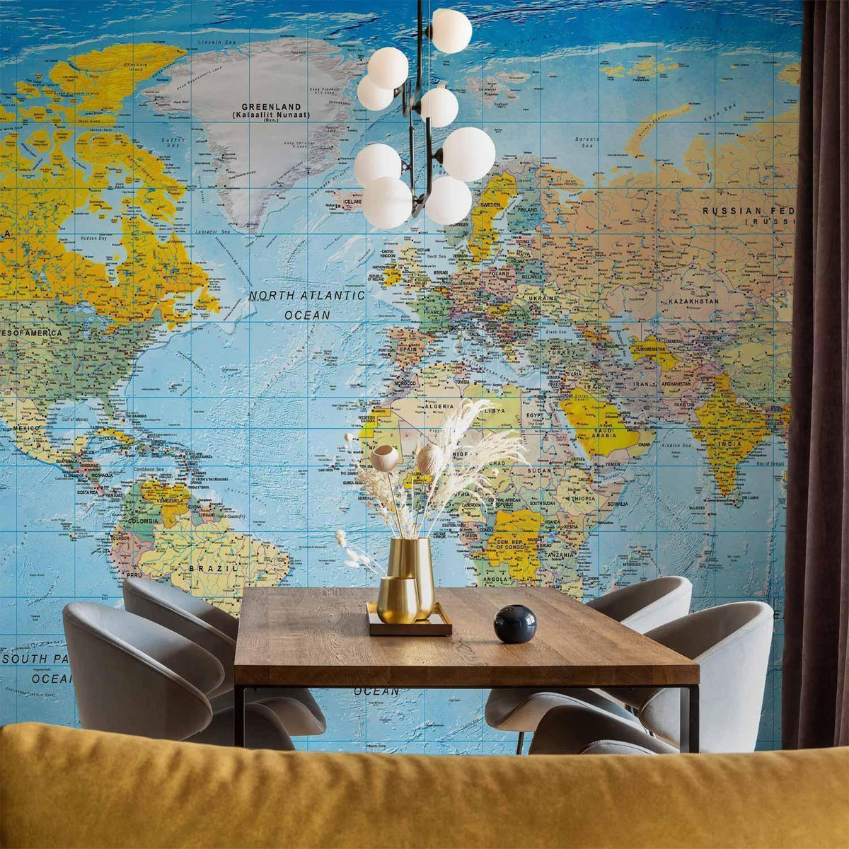 Fototapete - World Classic Map