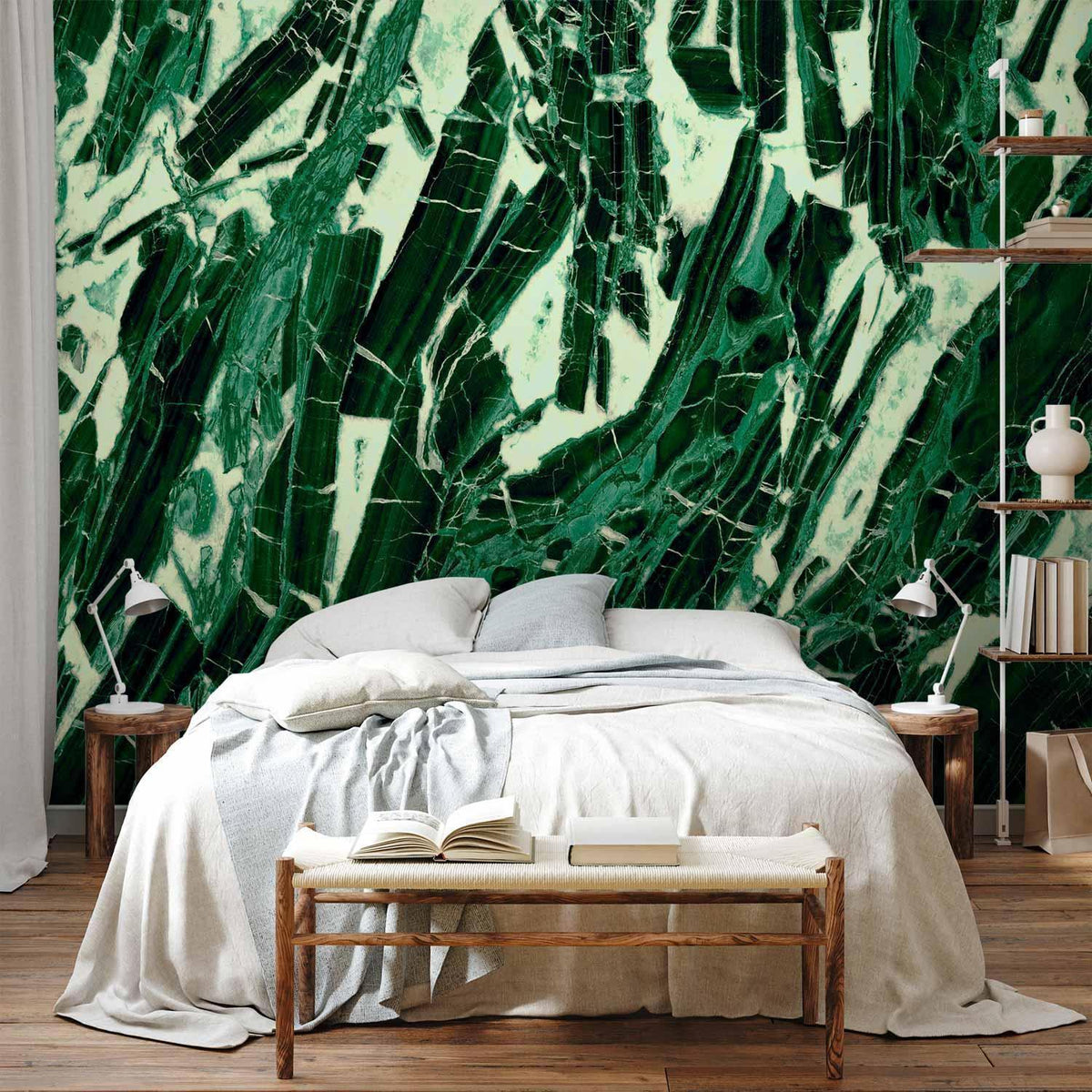 Fototapete - Emerald Marble