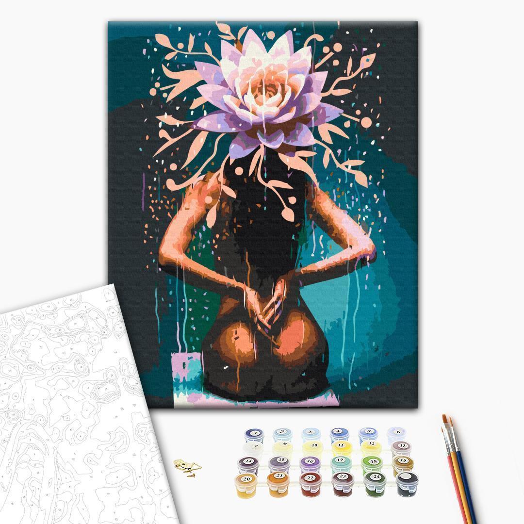 Malen nach Zahlen Set – Lotus Lady