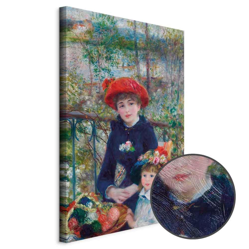 Leinwandbild - Pierre-Auguste Renoir – Two Sisters (On the Terrace)