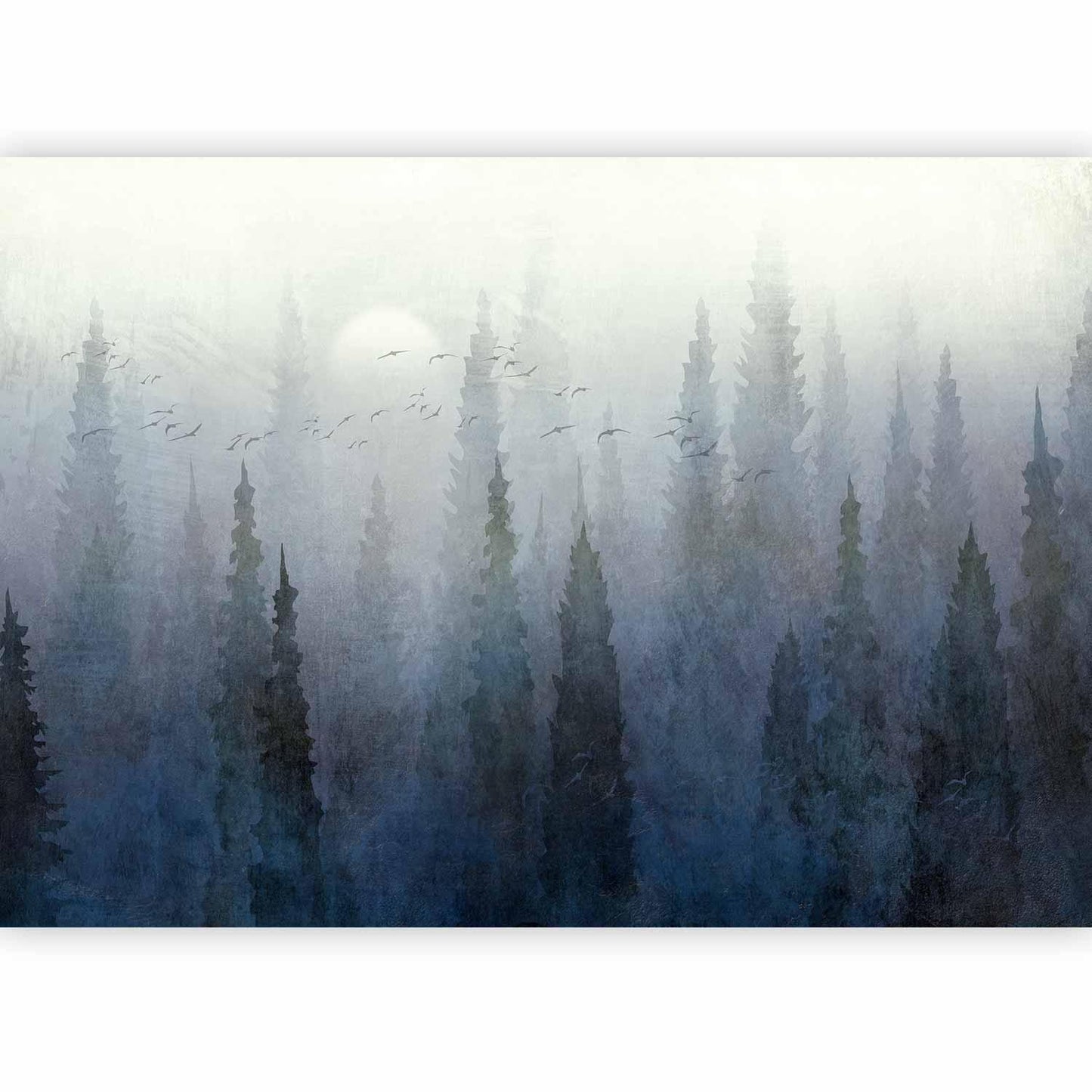 Fototapete - Flight Over the Forest - Second Variant Artgeist