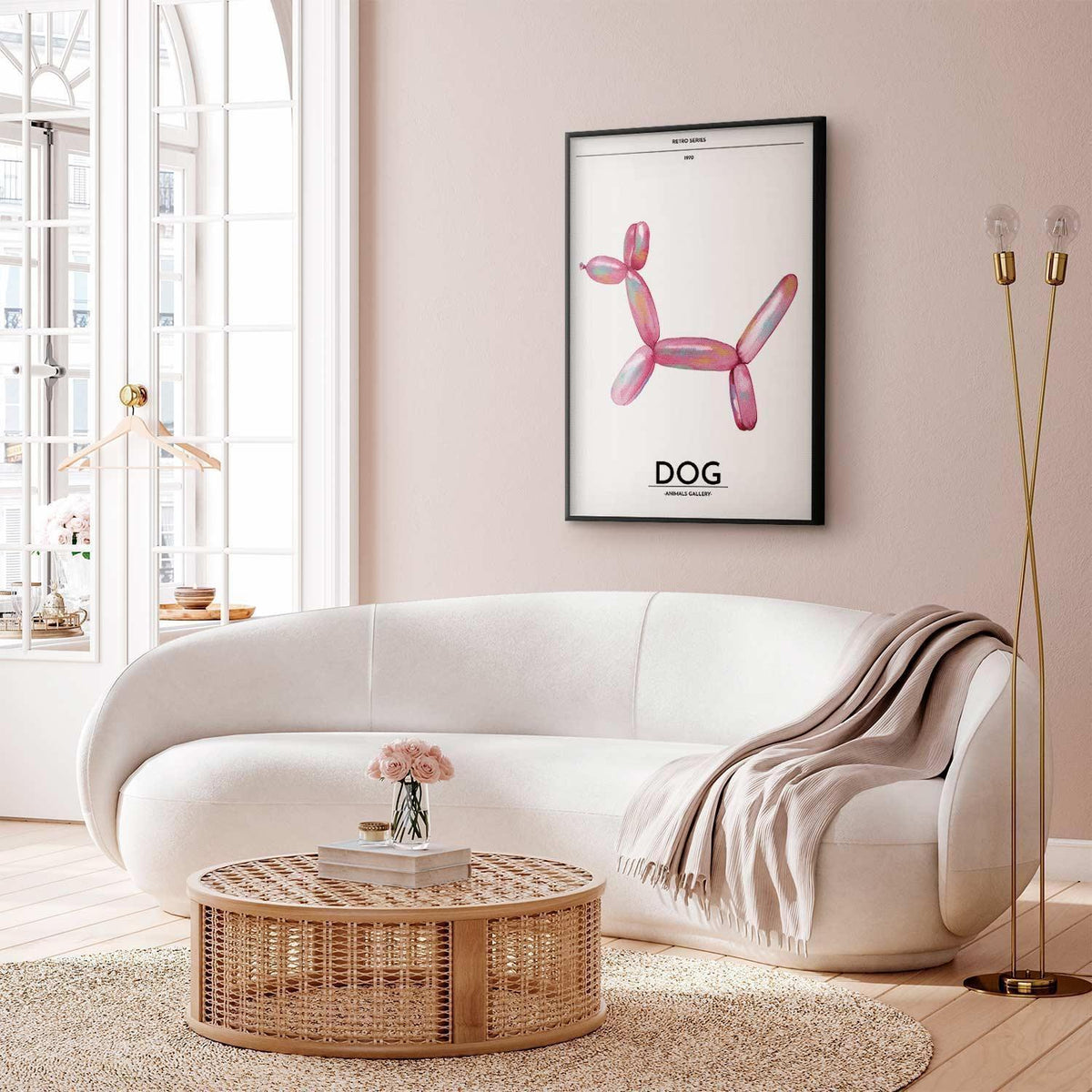 Poster - Holo-Dog - Colorful Retro Dog