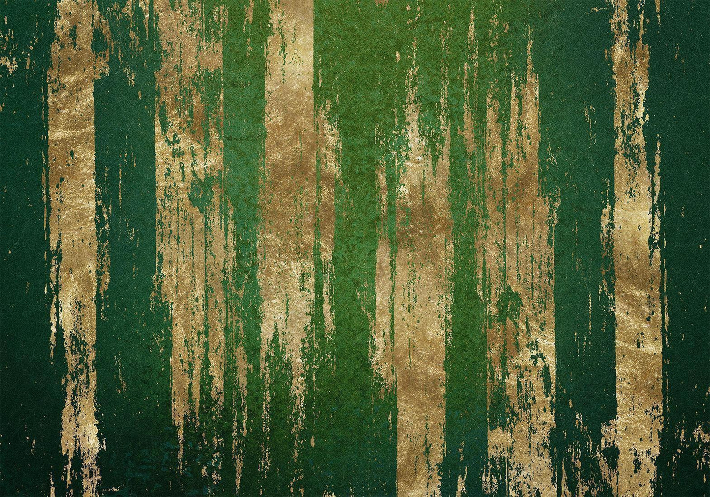 Fototapete - Golden-Green Expression Artgeist