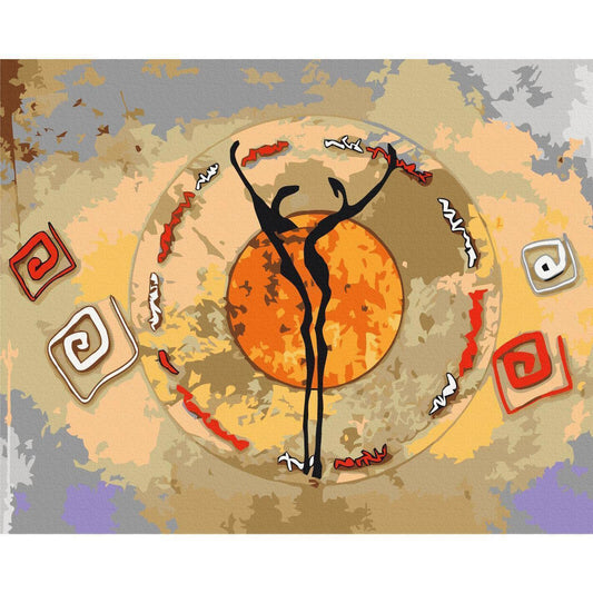 Malen nach Zahlen - African Dance