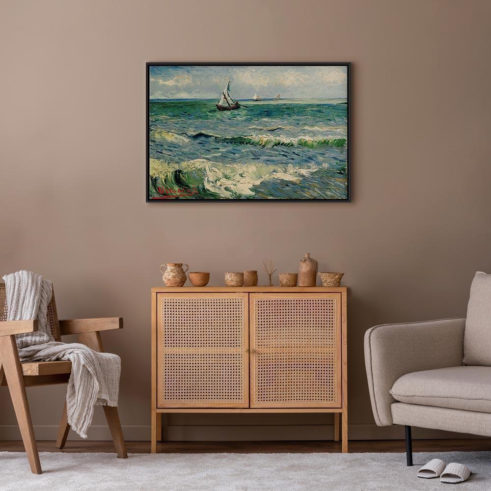 Leinwandbild - Vincent van Gogh – Seascape at Saintes-Maries