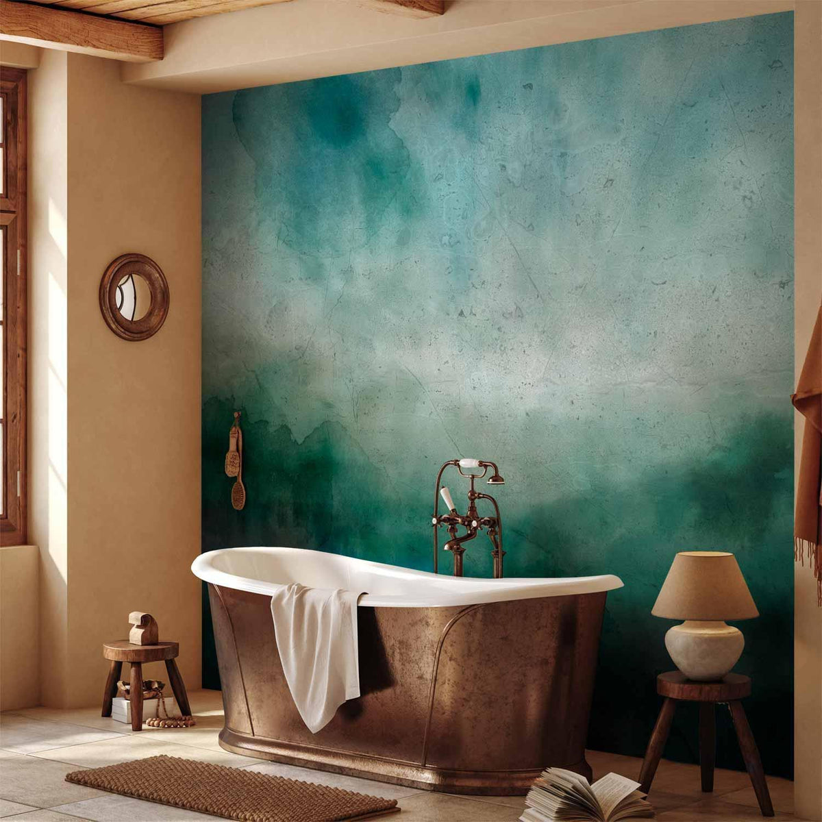 Fototapete - Malachite Landscape