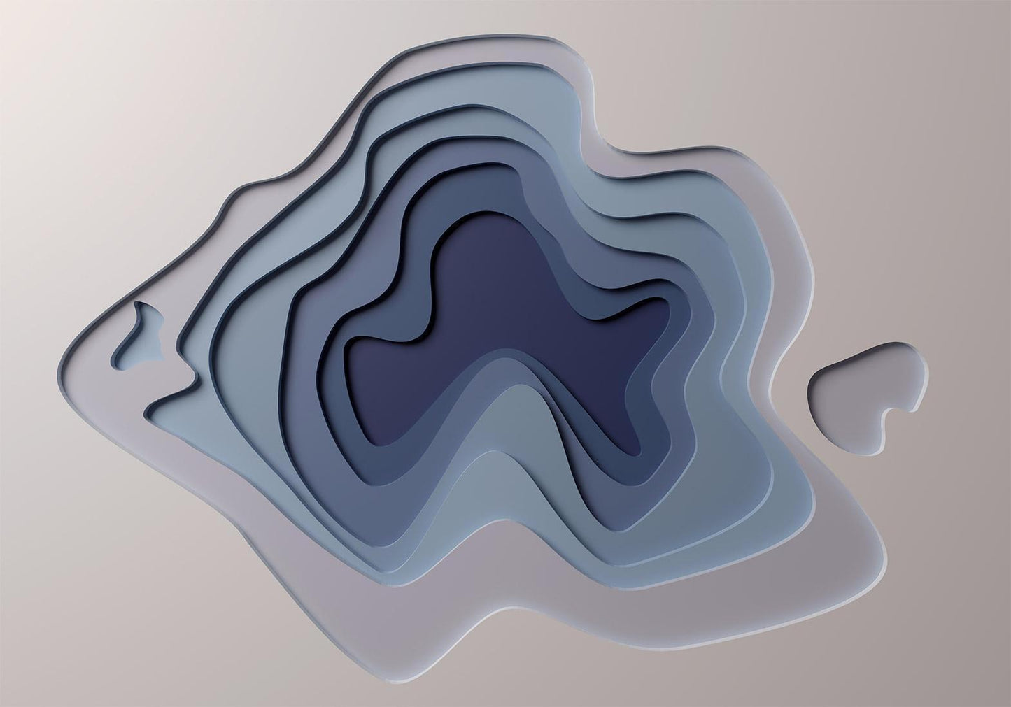 Futuristische Fototapete Zeitportale mit abstrakten Zeitebenen und 3D-Effekt