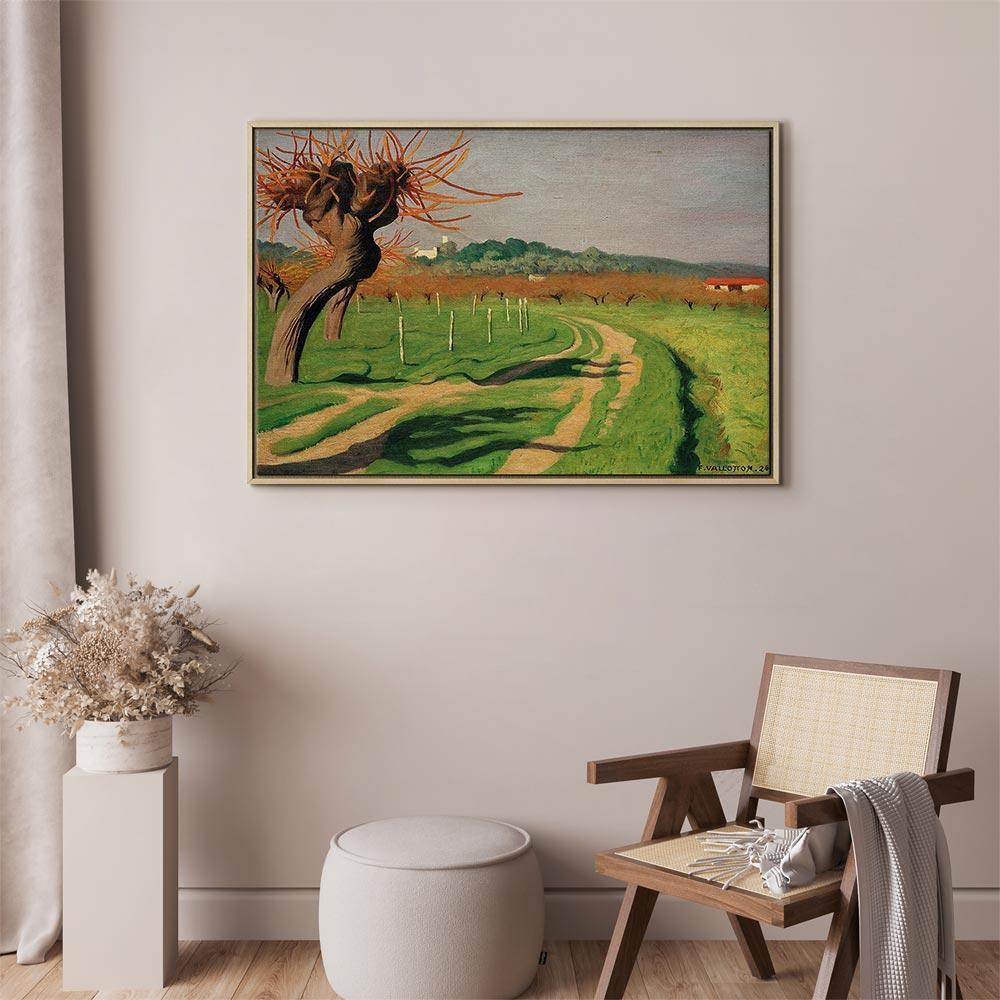 Leinwandbild - Félix Vallotton – Vallée de la Cagne