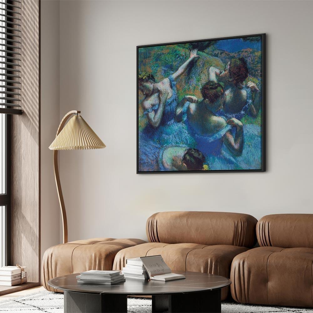 Leinwandbild - Edgar Degas – Blue Dancers II
