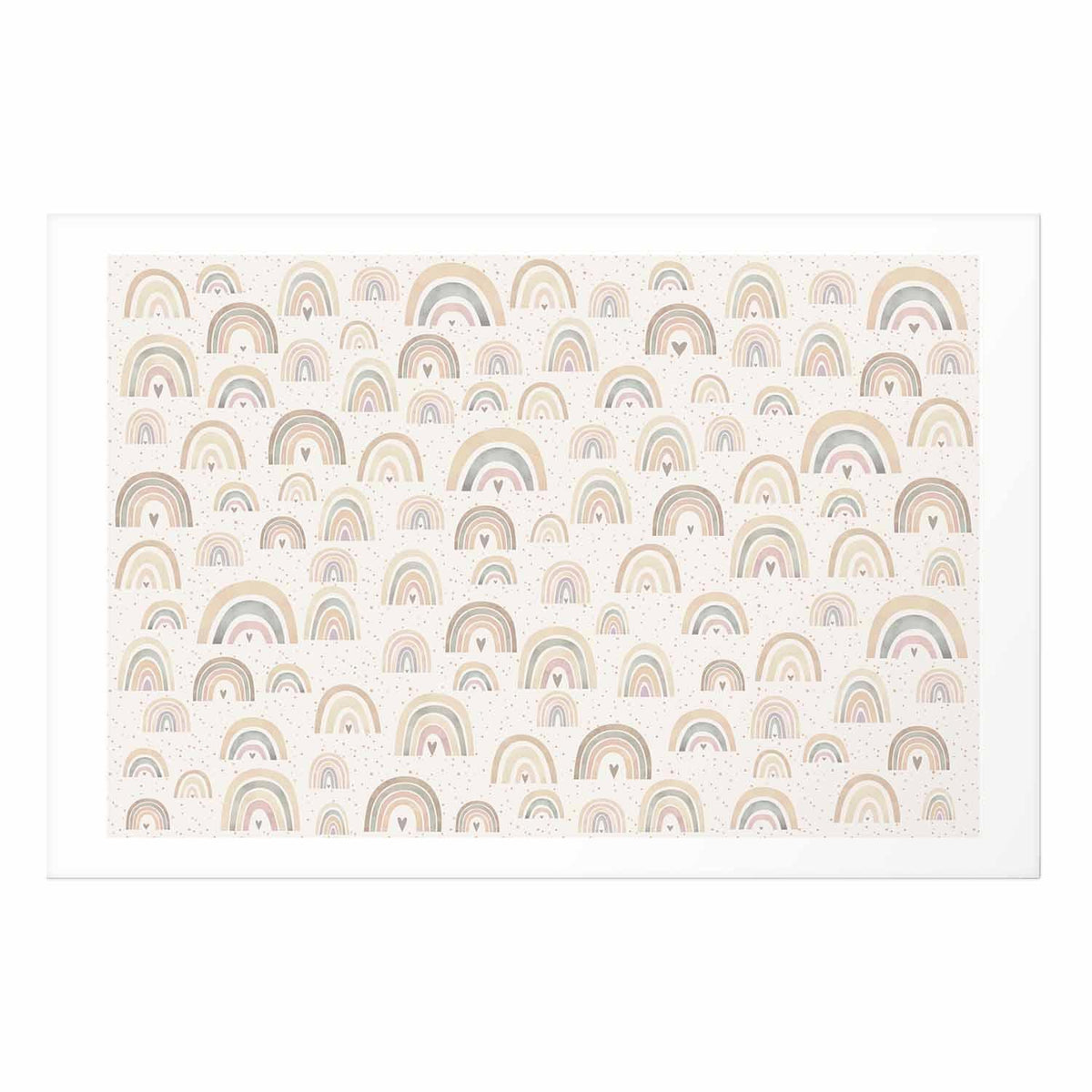 Poster - Rainbows and Hearts