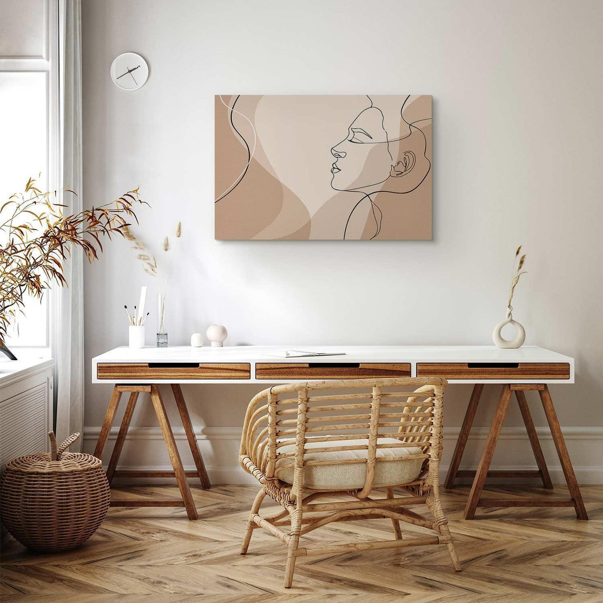 Leinwandbild - Feminine line
