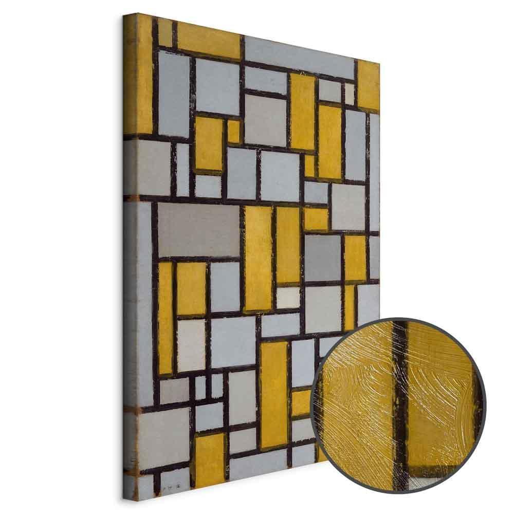 Leinwandbild - Piet Mondrian – Composition with grid 5