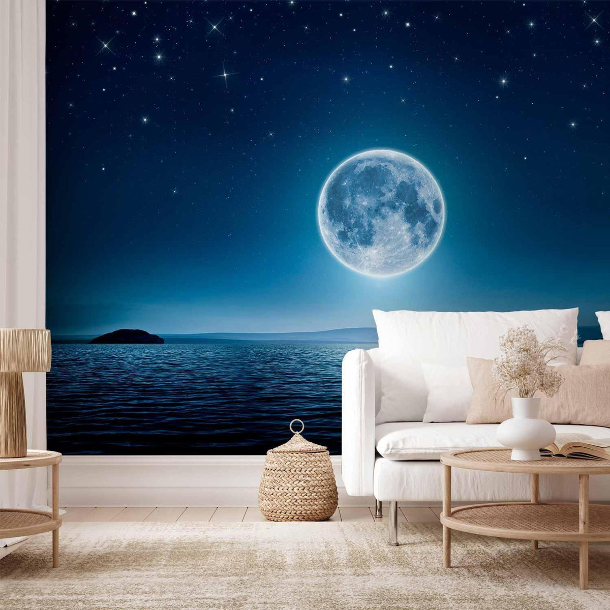 Fototapete - Moonlit night
