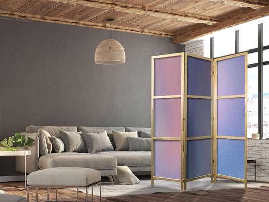 Japanischer Paravent - Rainbow Gradient - Delicate Multicolored Gradient Resembling Mist