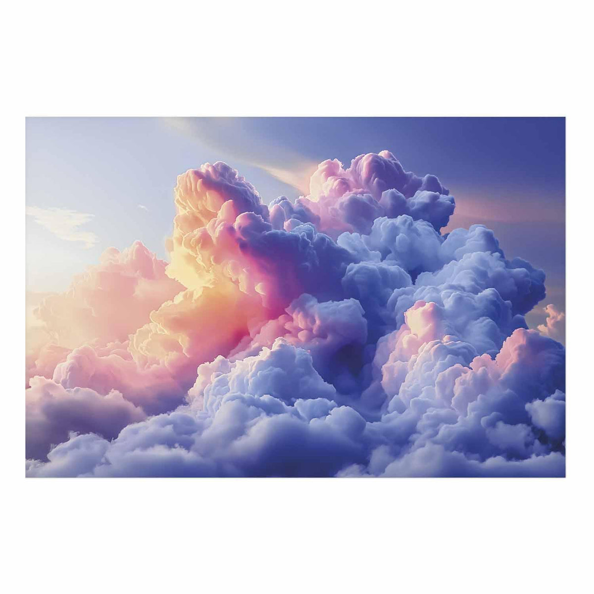 Poster - Clouds Like Painted: Artistic Dawn Brushes Painting the Sky