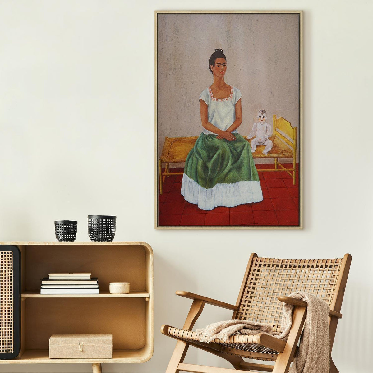 Leinwandbild - Frida Kahlo – Me and My Doll