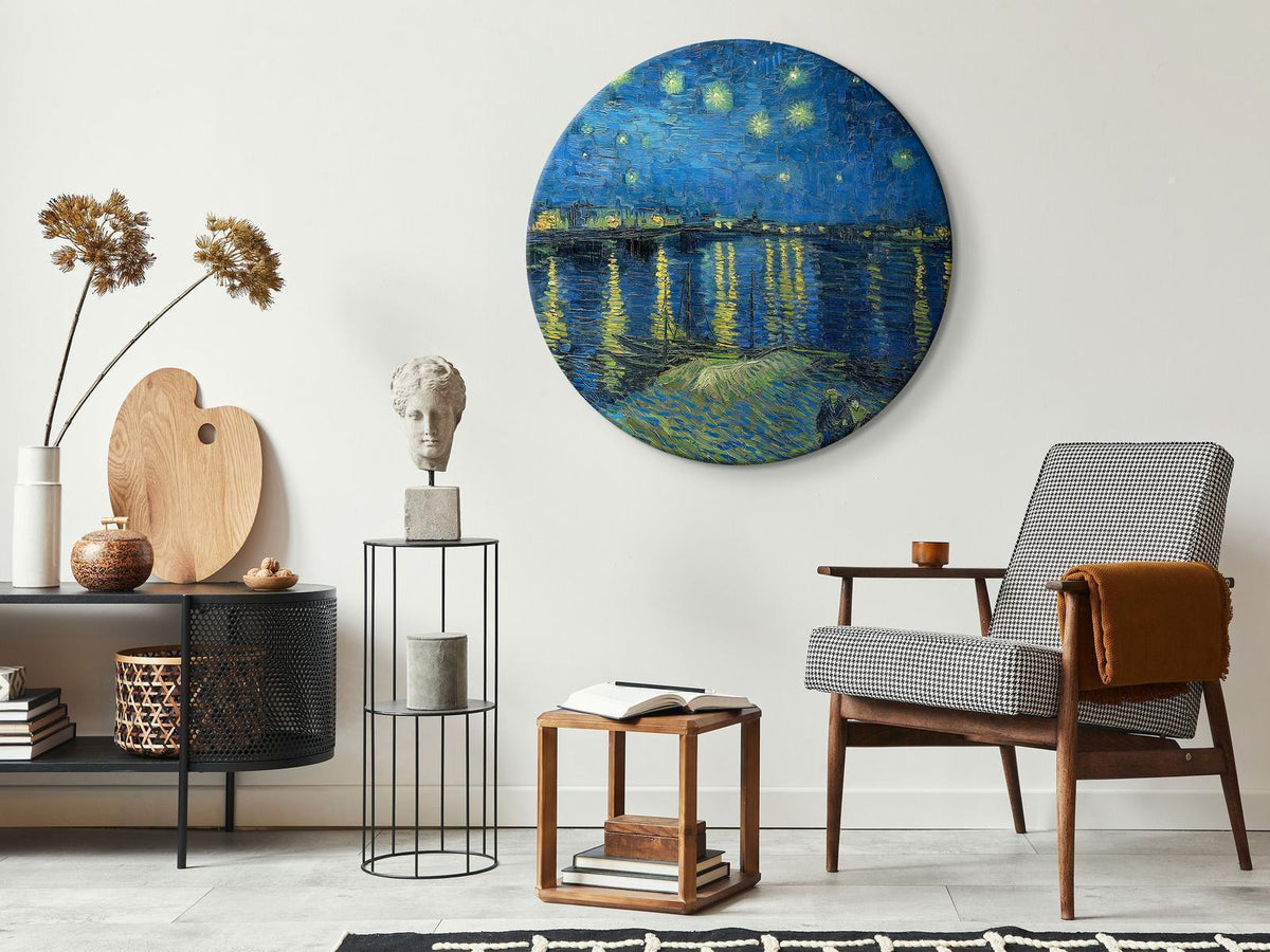 Rundes Bild - Vincent Van Gogh – Starry Night Over the Rhone