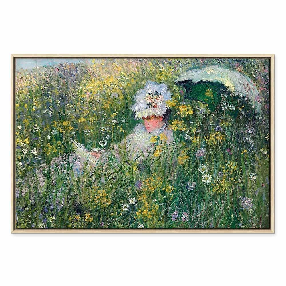 Leinwandbild - Claude Monet – In the Meadow