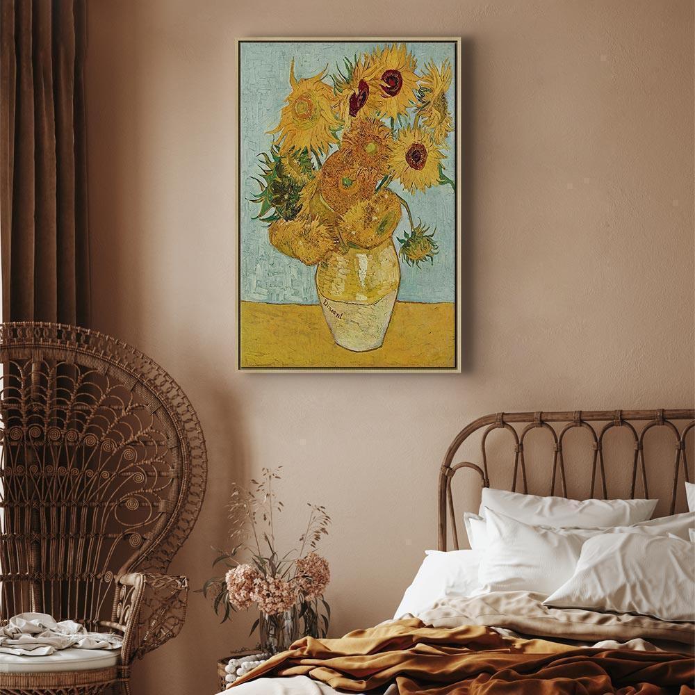 Leinwandbild - Vincent van Gogh – Still Life: A Vase With Twelve Sunflowers III