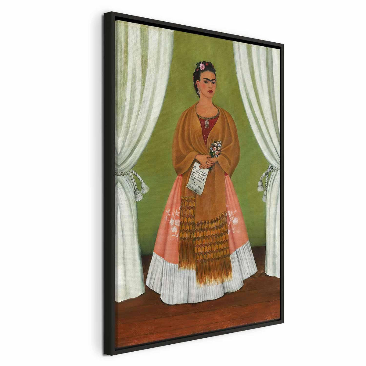 Leinwandbild - Frida Kahlo – Self-Portrait Dedicated to Leon Trotsky