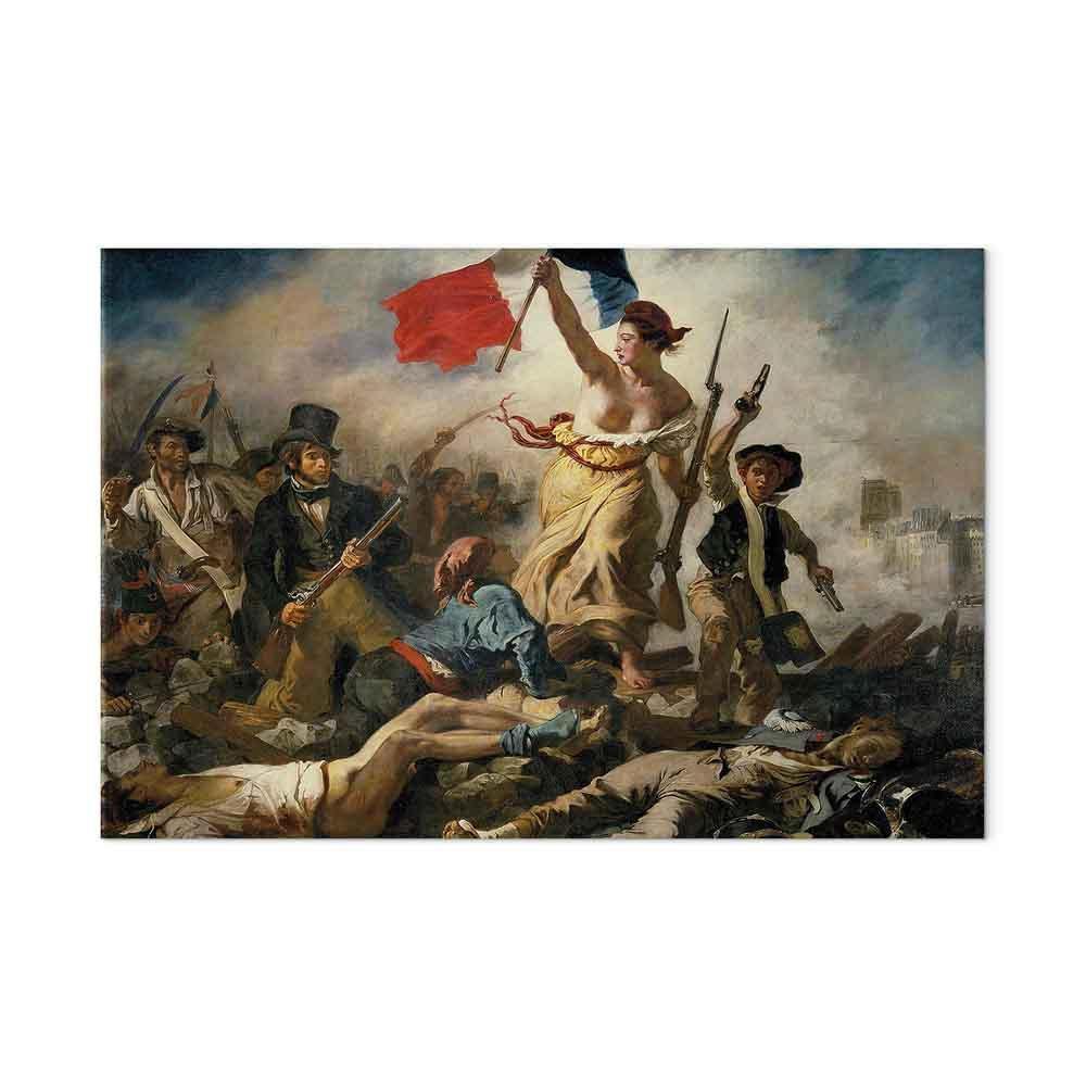 Leinwandbild - Eugène Delacroix – Liberty Leading the People