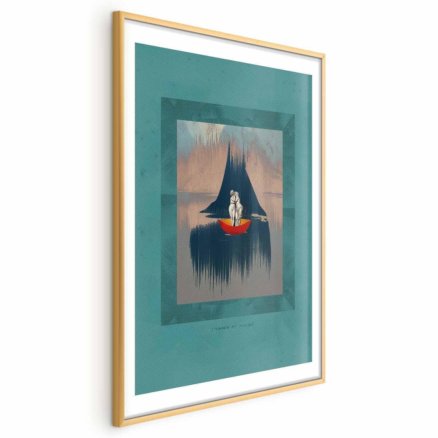 Poster - Couple on a Boat Artgeist