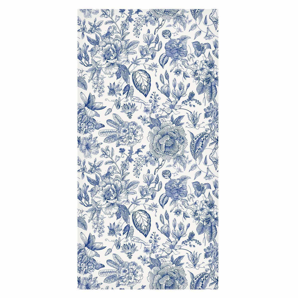Tapete - Illustration with blue flowers