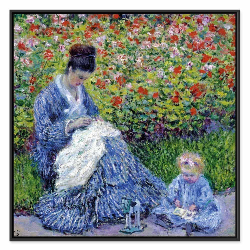 Leinwandbild - Claude Monet – Madame Monet and Her Son