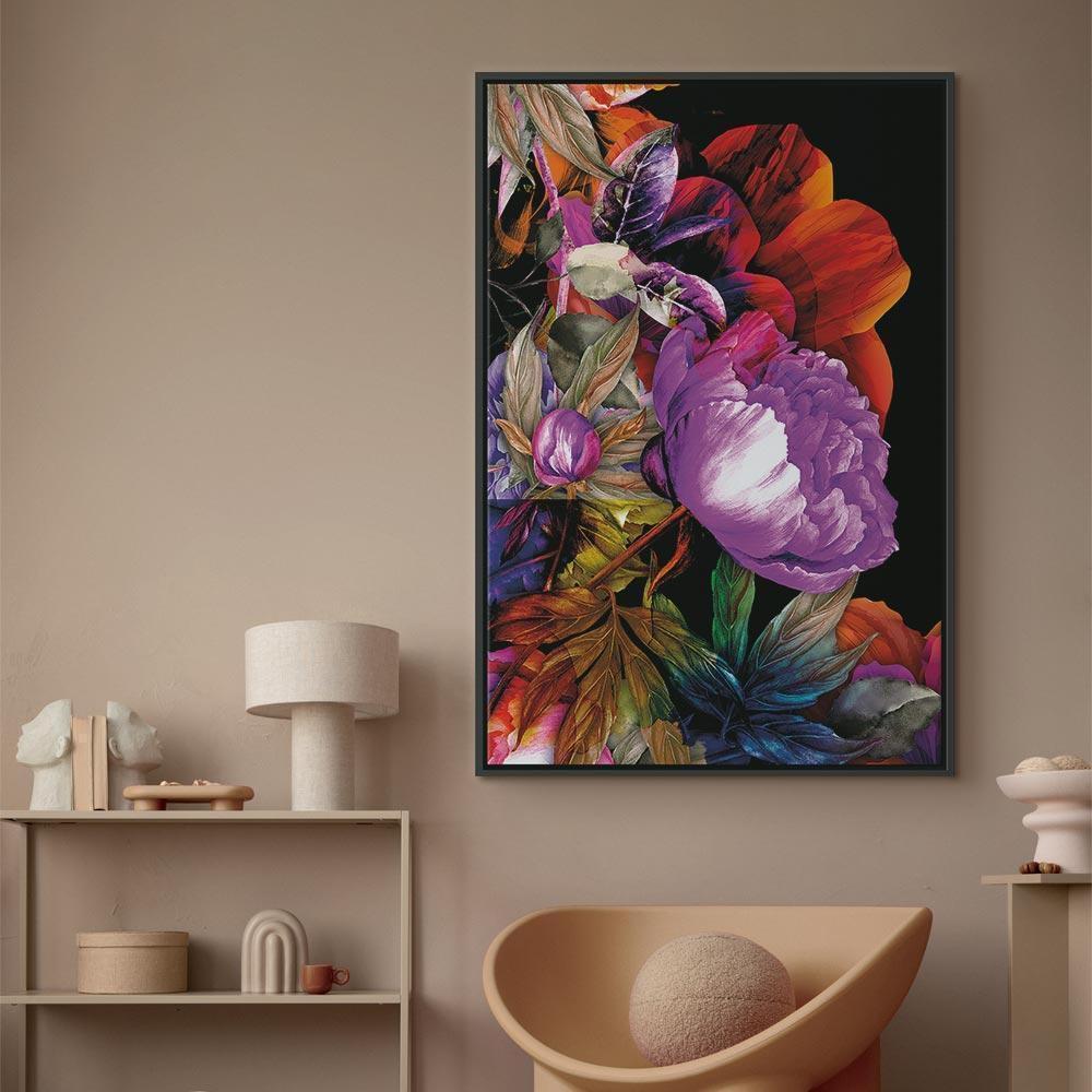 Leinwandbild - Nature in Summer Hues (1-part) - Flower Garden of Inspiration