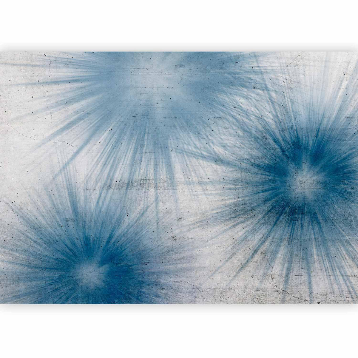 Fototapete Blaue Schatten – Abstrakte Farbverläufe in Blau und Grau