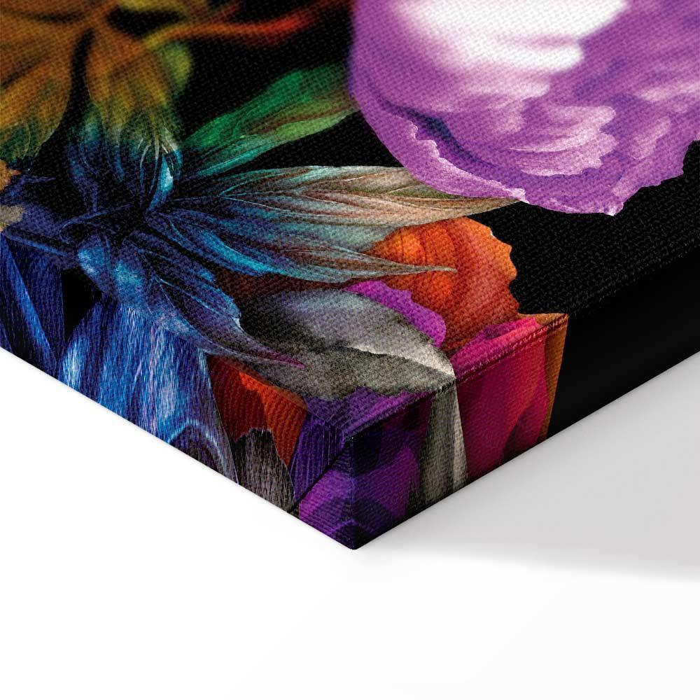 Leinwandbild - Nature in Summer Hues (1-part) - Flower Garden of Inspiration