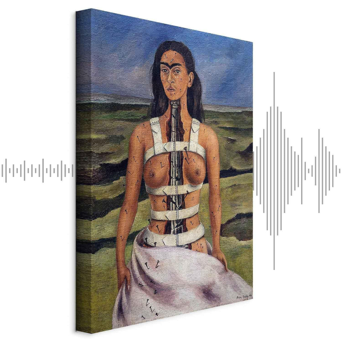 Leinwandbild - Frida Kahlo – The Broken Column