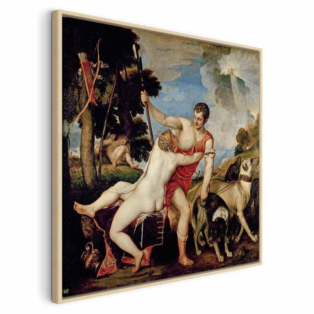 Leinwandbild - Titian – Venus and Adonis