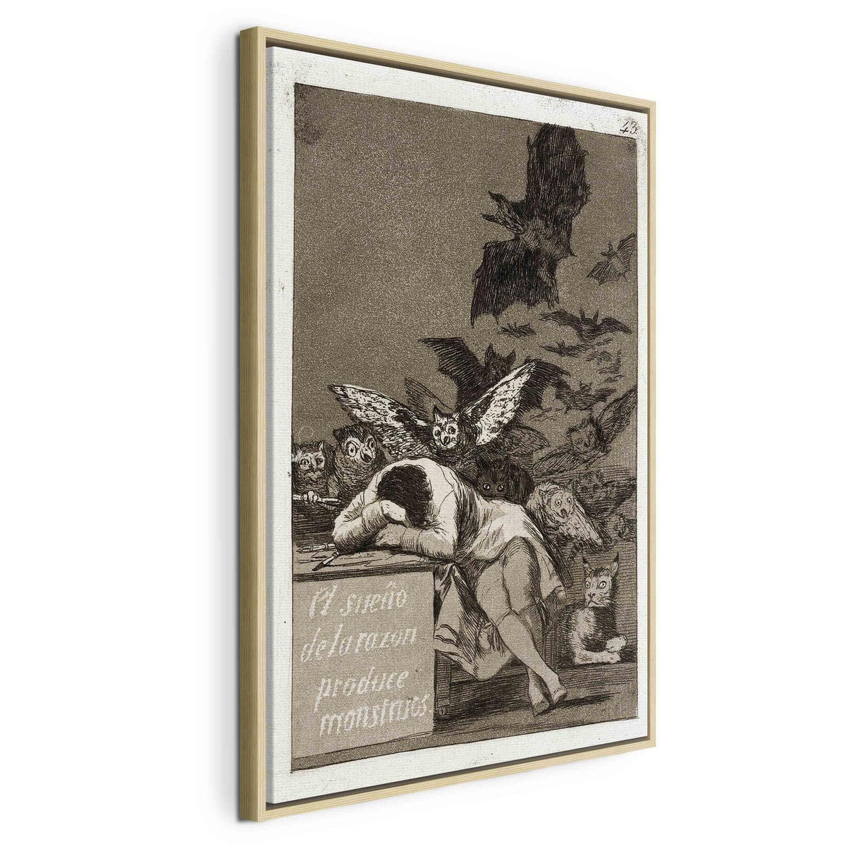 Leinwandbild - Francisco Goya – The Sleep of Reason Produces Monsters