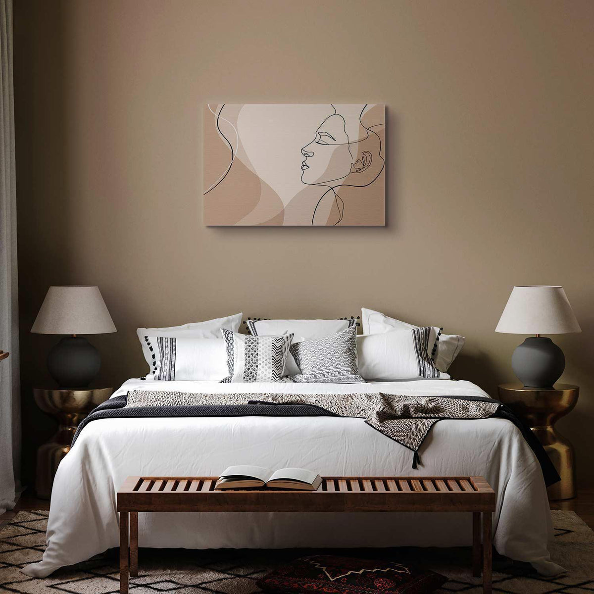 Leinwandbild - Feminine line