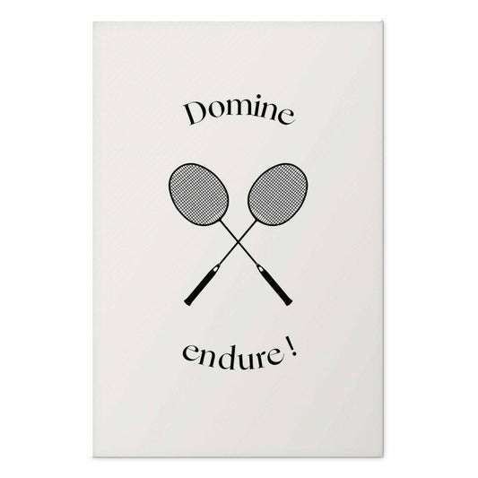 Poster - Summer Games - Badminton Rackets on a White Background