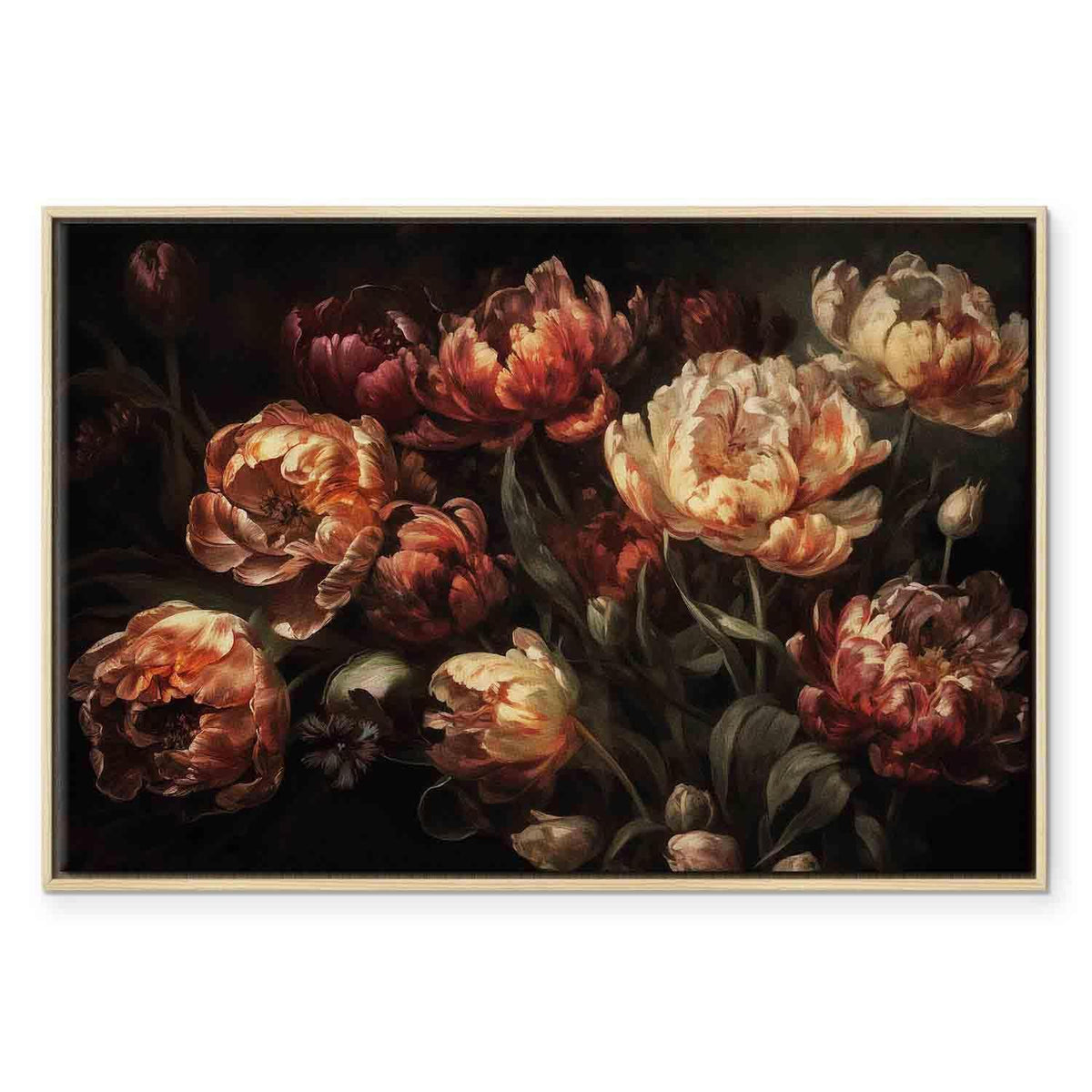 Leinwandbild - Blooming tulips