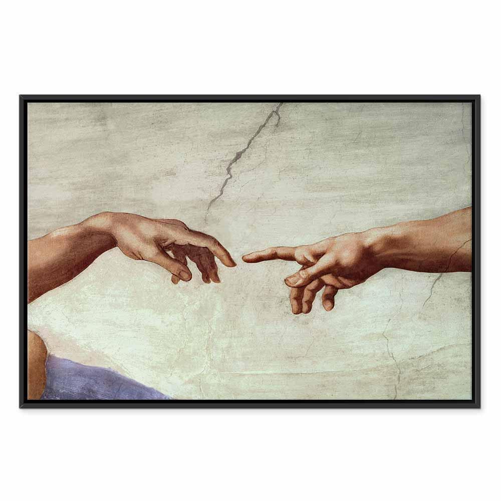 Leinwandbild - Michelangelo – The Creation of Adam (hands)