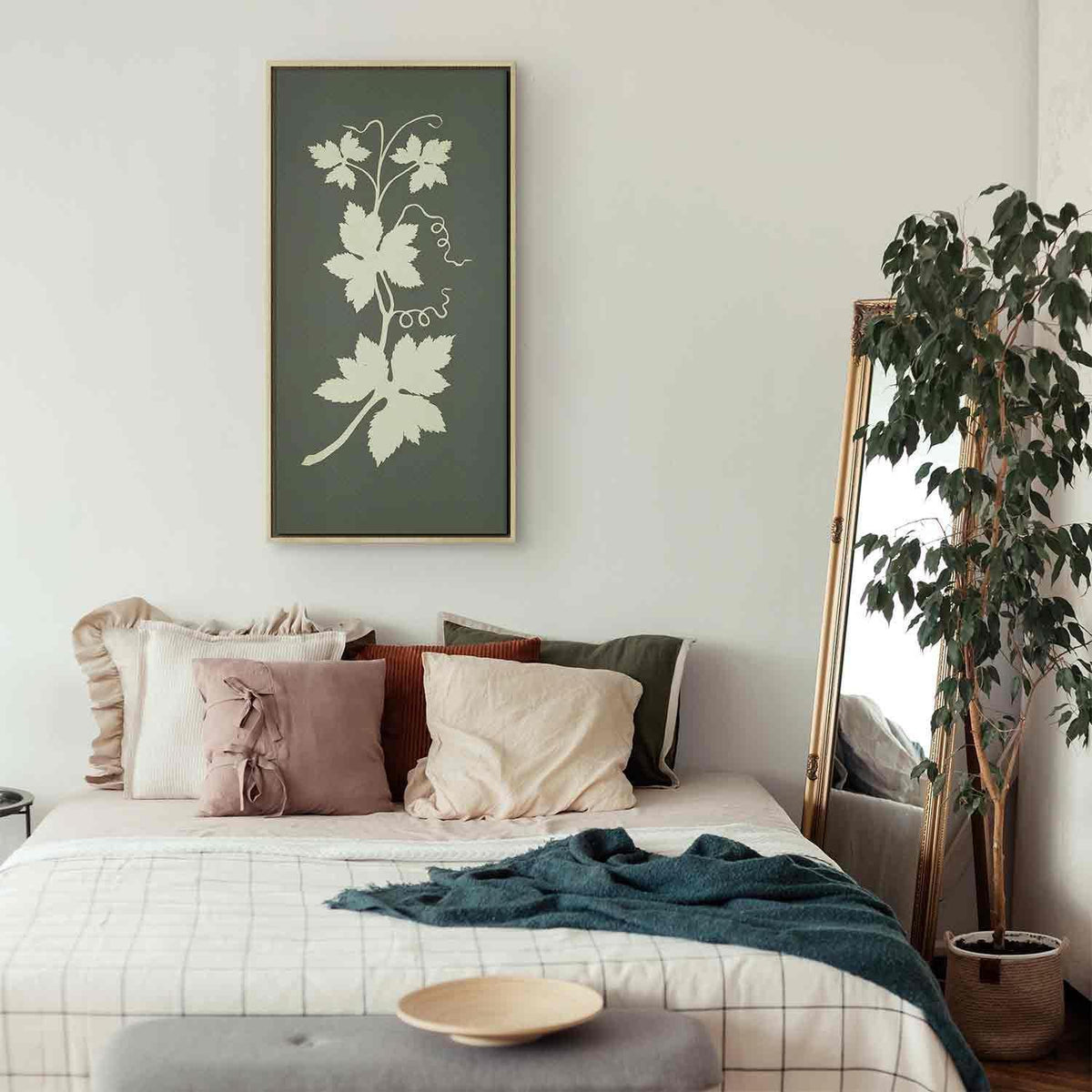 Leinwandbild - Philipp Otto Runge – Hop plant