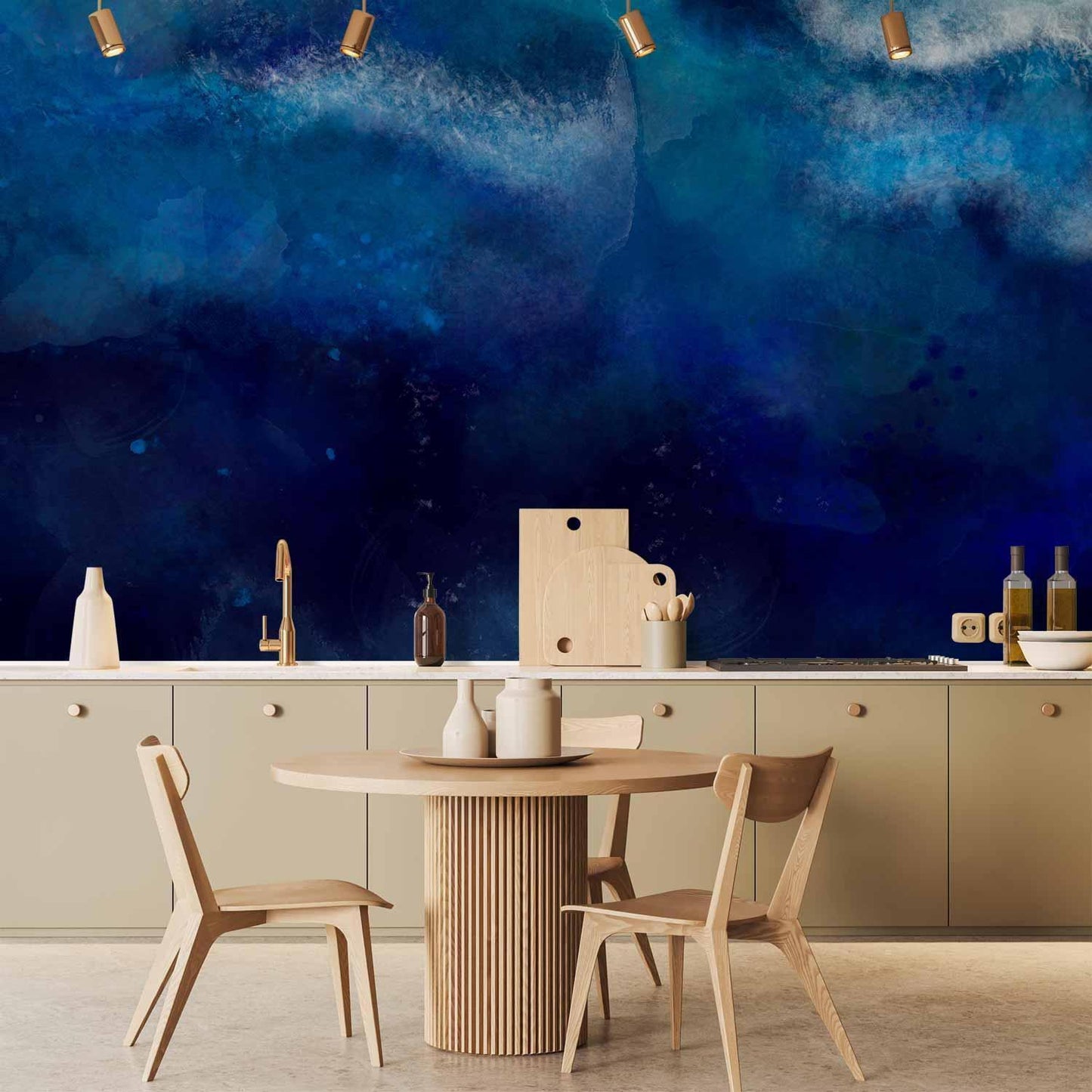 tapete „Tiefsee“ – Elegante Unterwasserfarben für stilvolle Räume