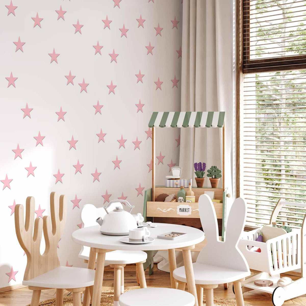 Tapete - Pink Stars