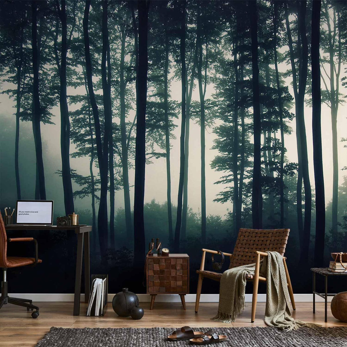 Fototapete - Dark Forest