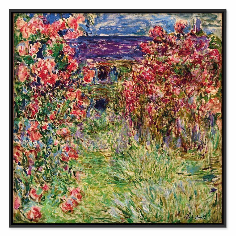 Leinwandbild - Claude Monet – La maison dans les roses