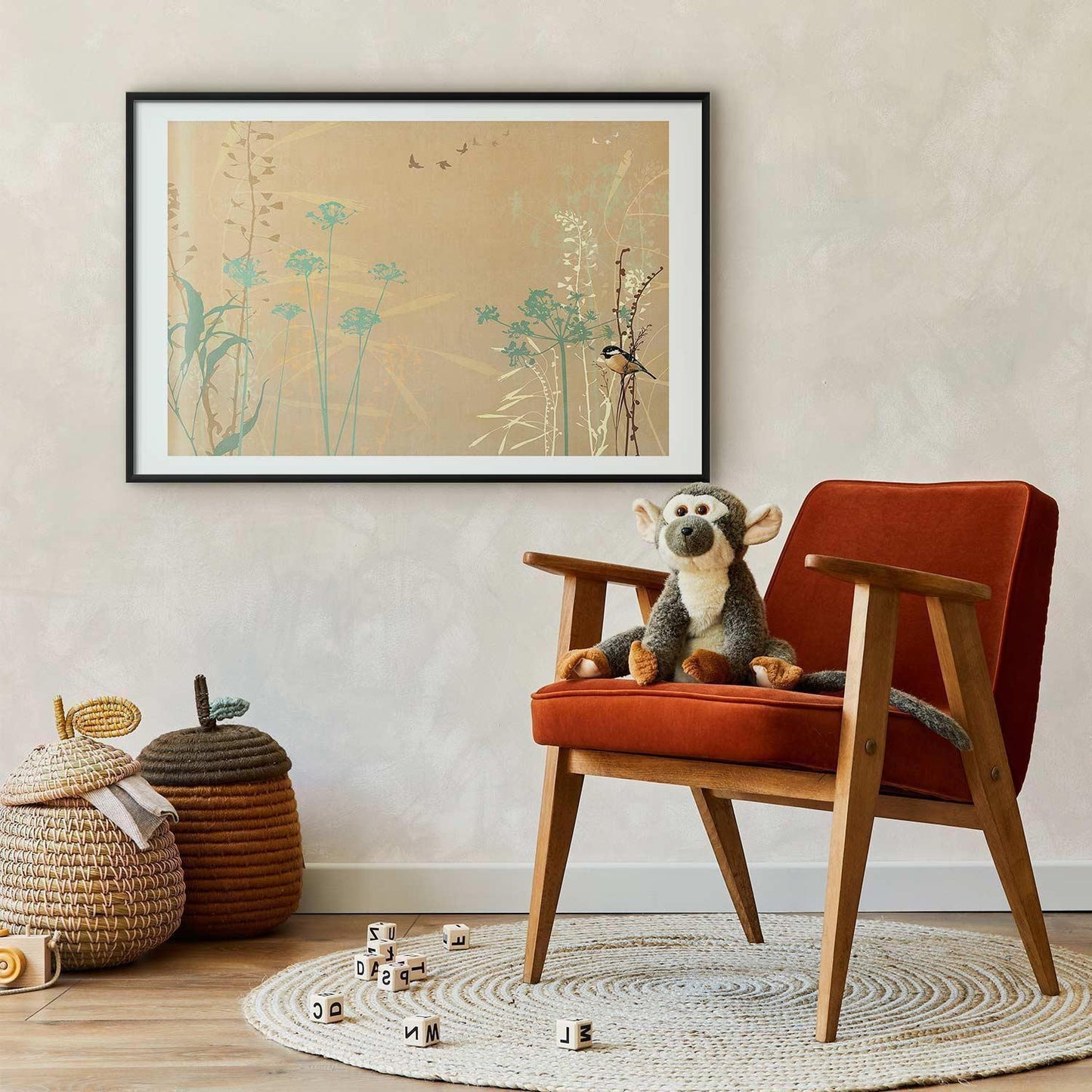 Poster - Bird on a Meadow Artgeist