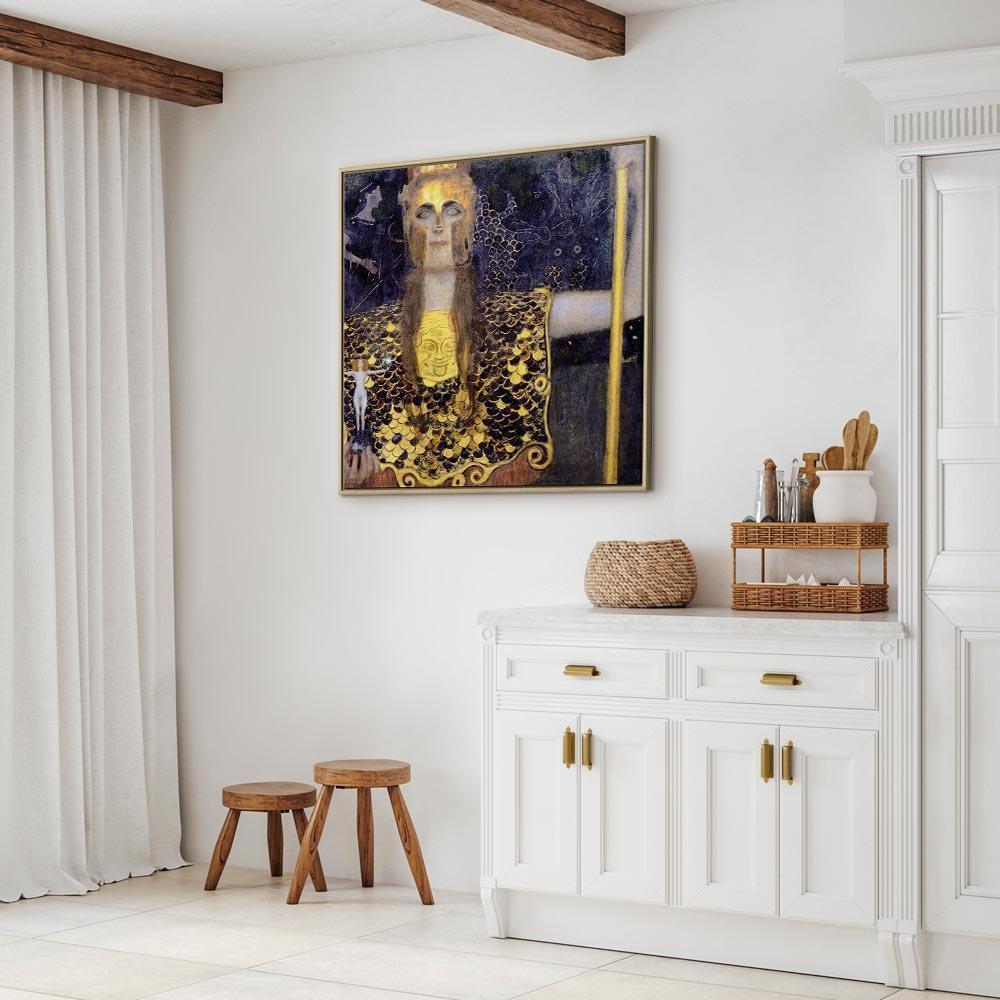 Leinwandbild - Gustav Klimt – Pallas Athene